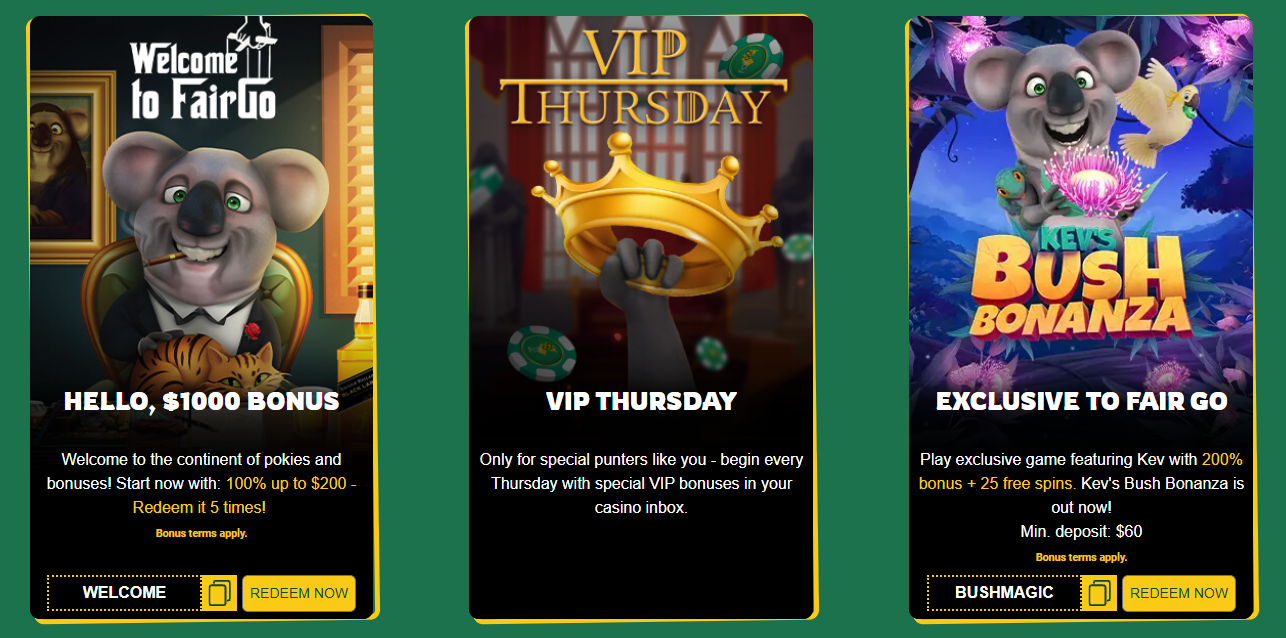 Fair Go Casino Bonus