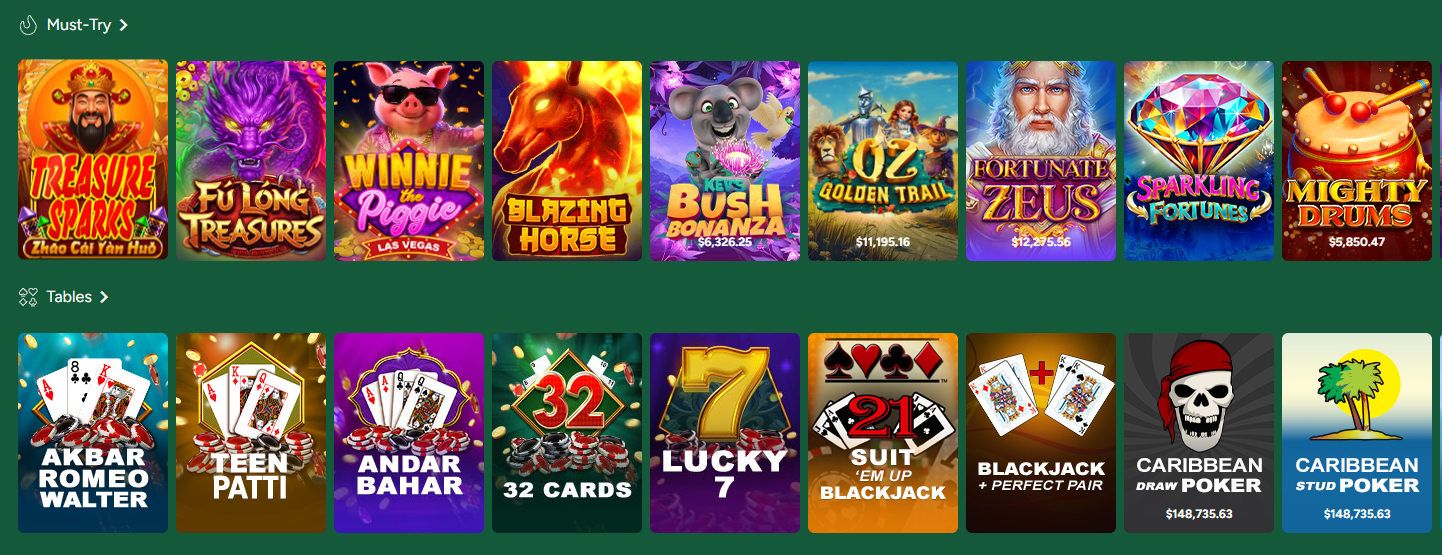 Fair Go Casino Games